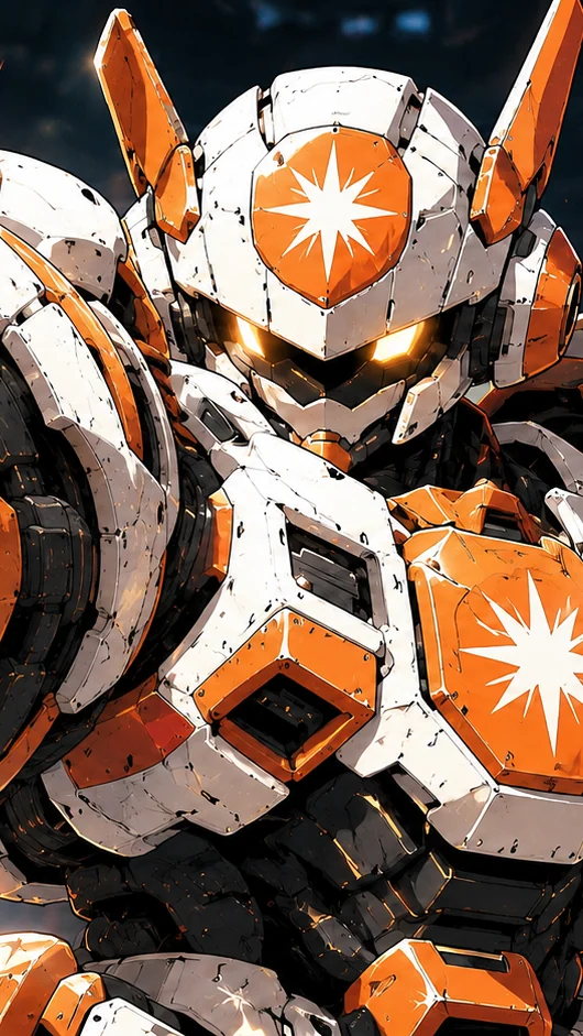 Claude aiming his orange cannon